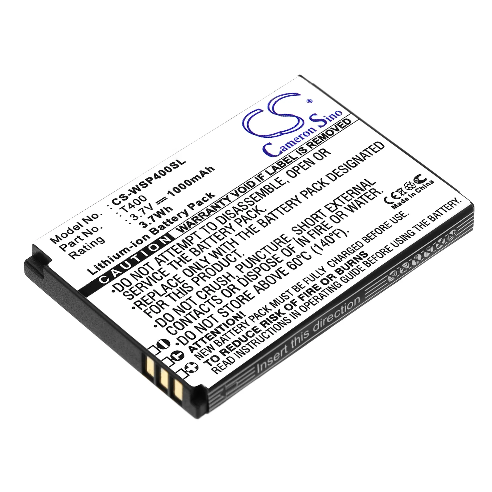 CS-WSP400SL : Battery for Swissvoice MP40 - Replaces Swissvoice T400, T600