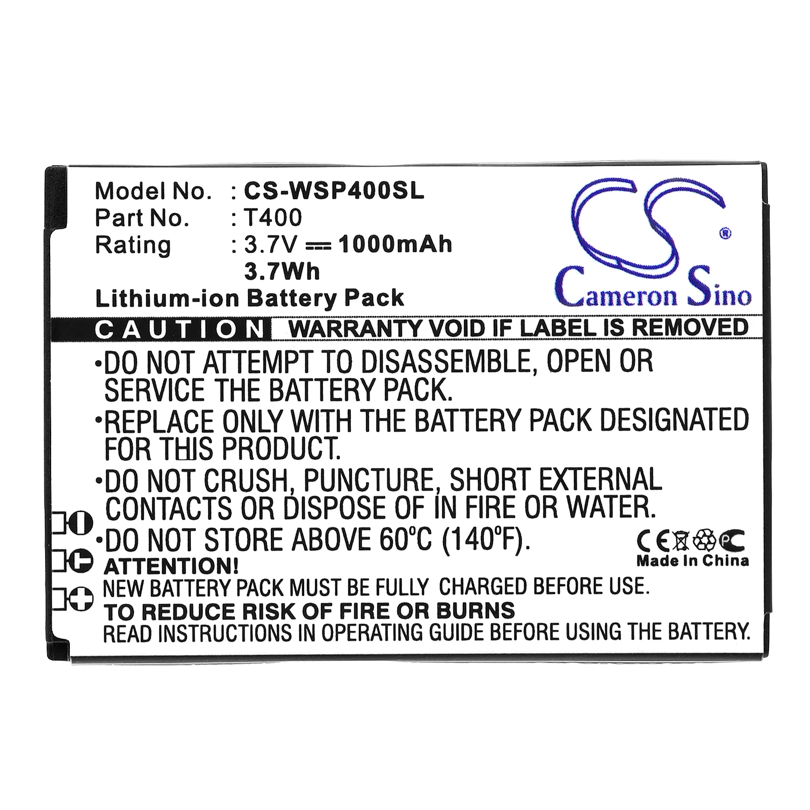 CS-WSP400SL : Battery for Swissvoice MP40 - Replaces Swissvoice T400, T600 - Image 3