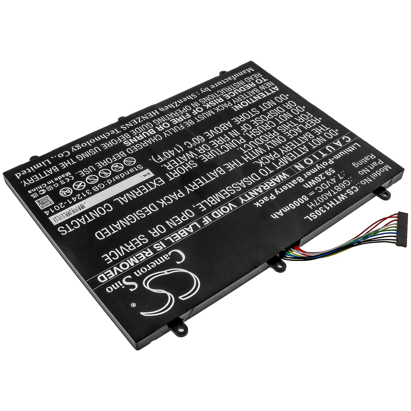 CS-WTH130SL : Battery for Wacom Cintiq Companion 2, DTH-W1300 - Replaces Wacom G6BTA007H - Image 2