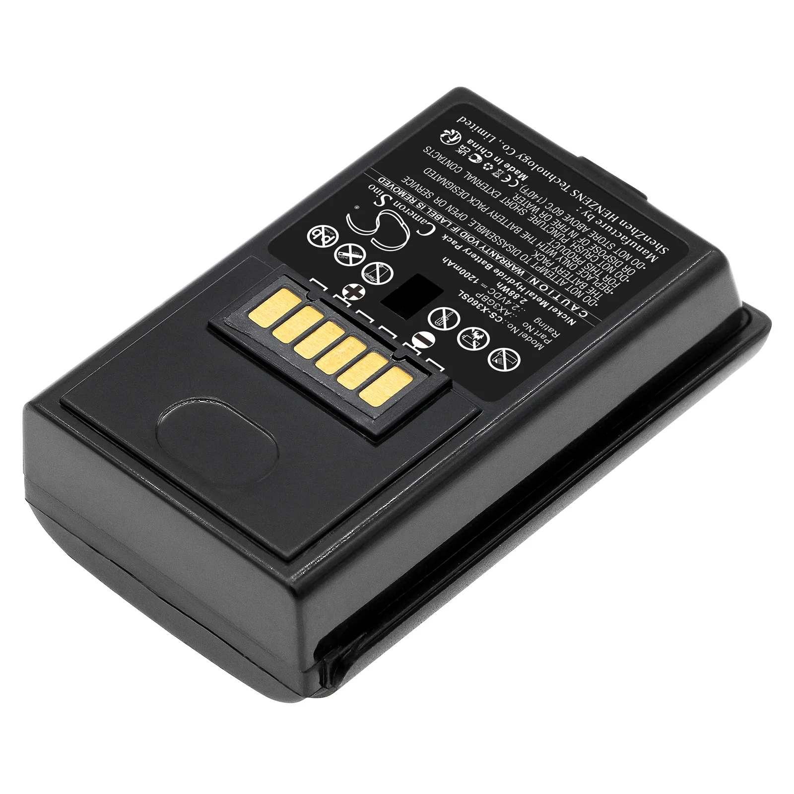 CS-X360SL : Battery for Microsoft Xbox X360 - Replaces Microsoft AX3GBP - Image 2