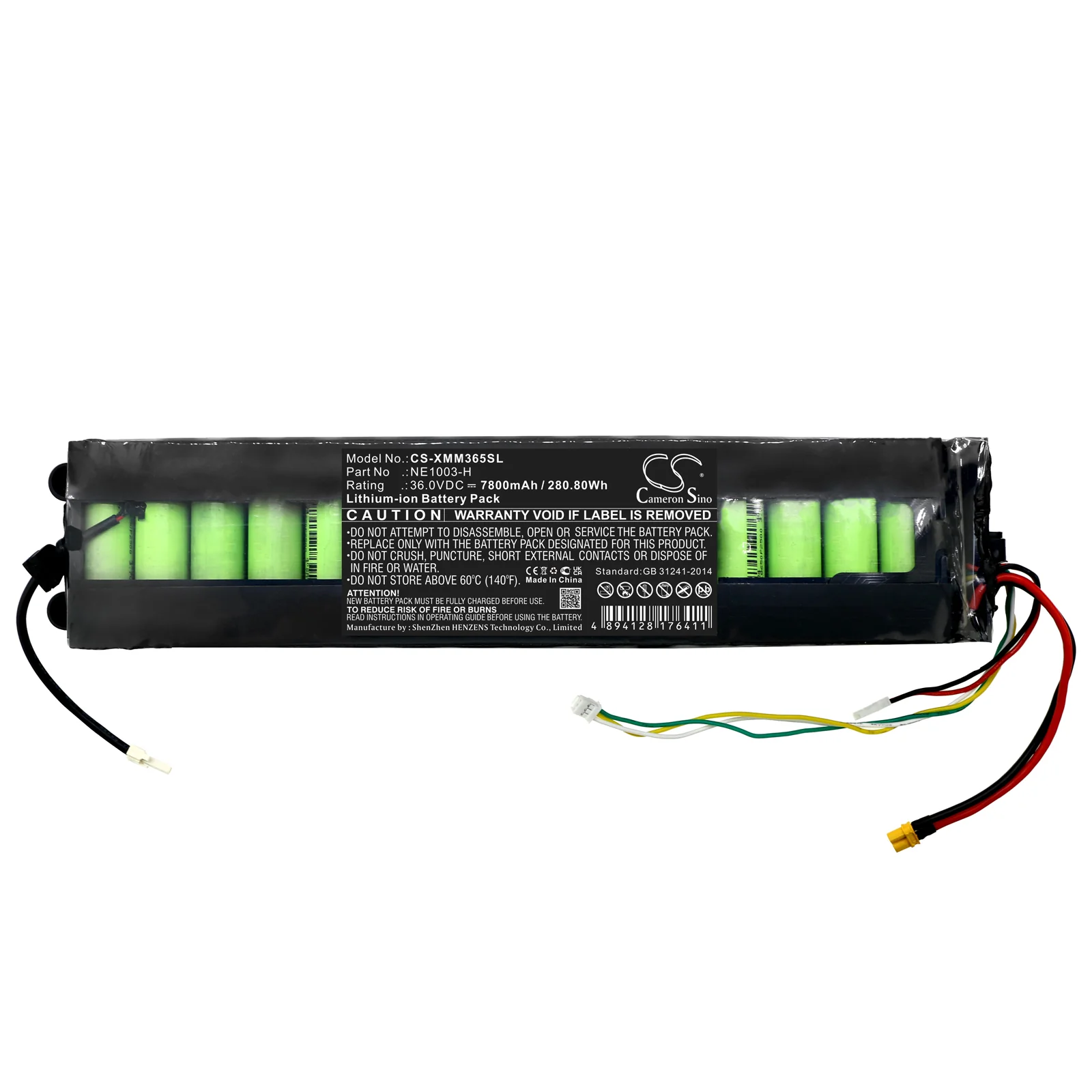 CS-XMM365SL : Battery for Xiaomi M365, 1S, M365 Pro and others - Replaces Xiaomi NE1003-H - Image 3