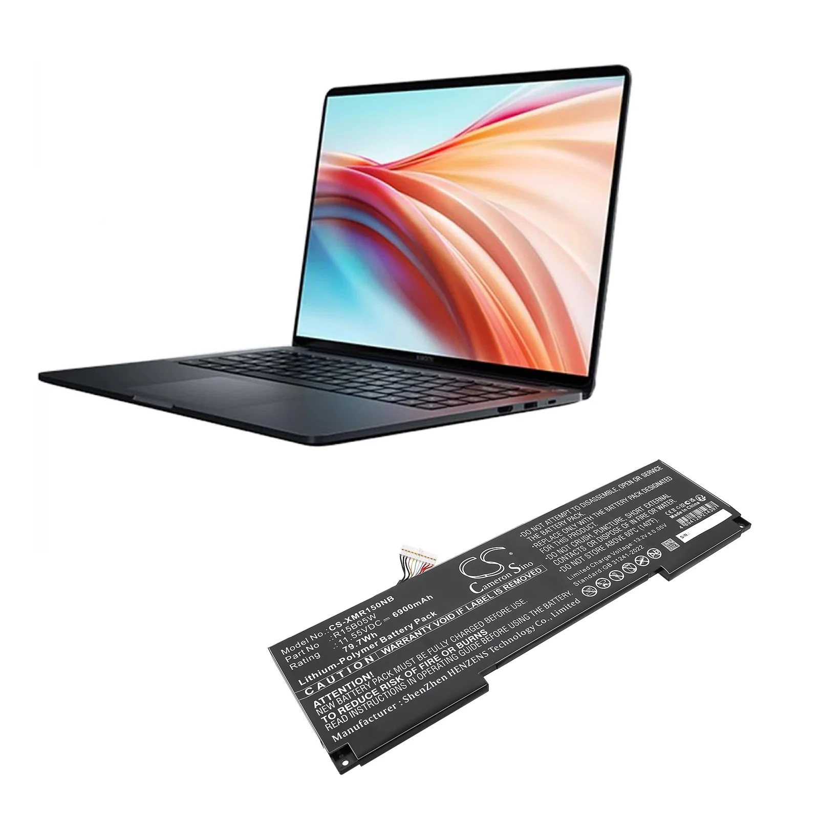 CS-XMR150NB : Battery for Xiaomi Notebook Pro X 15, Pro X15 - Replaces Xiaomi R15B05W - Image 4
