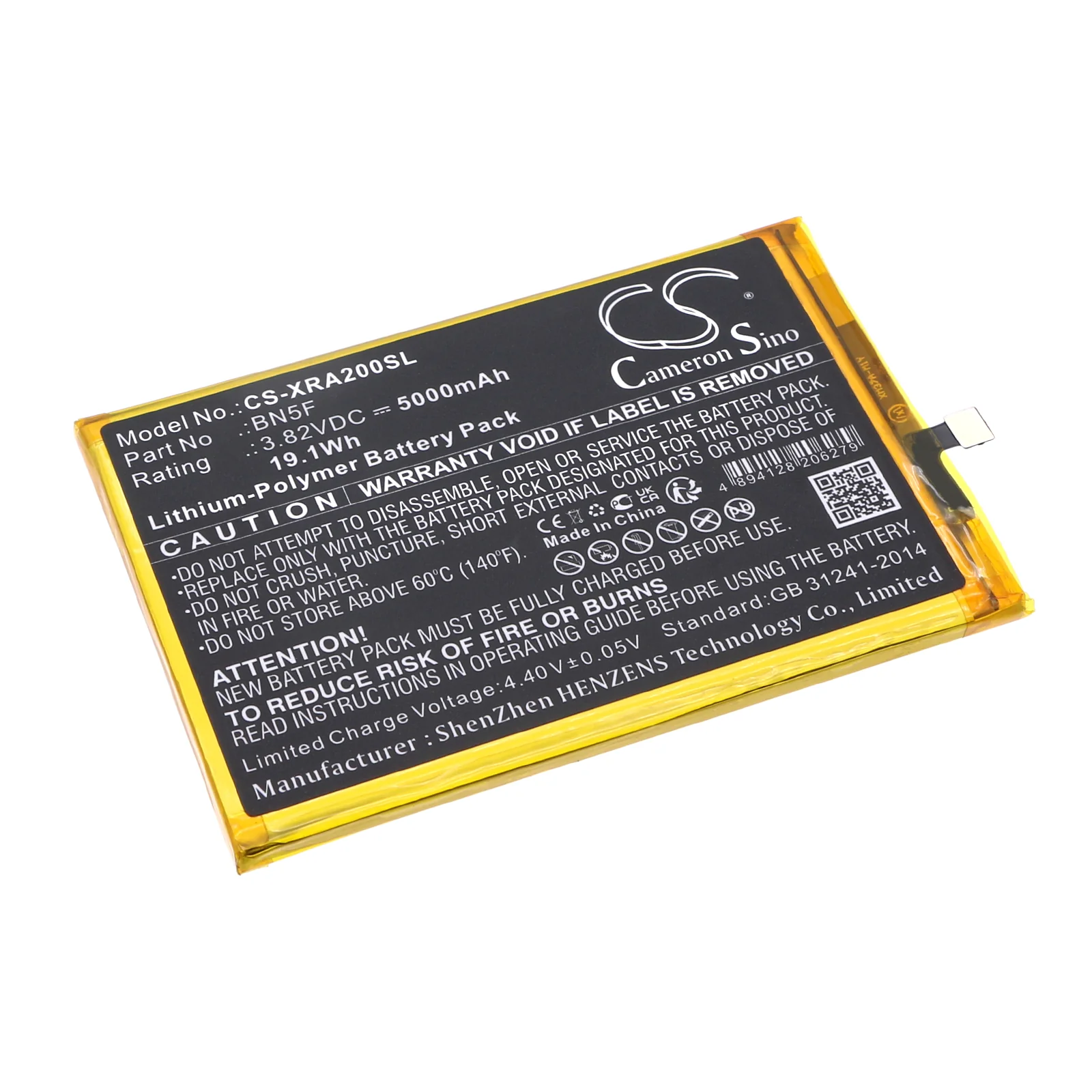 CS-XRA200SL : Battery for Xiaomi 23028RN4DG, Redmi A2, 23026RN54G - Replaces Xiaomi BN5F - Image 2