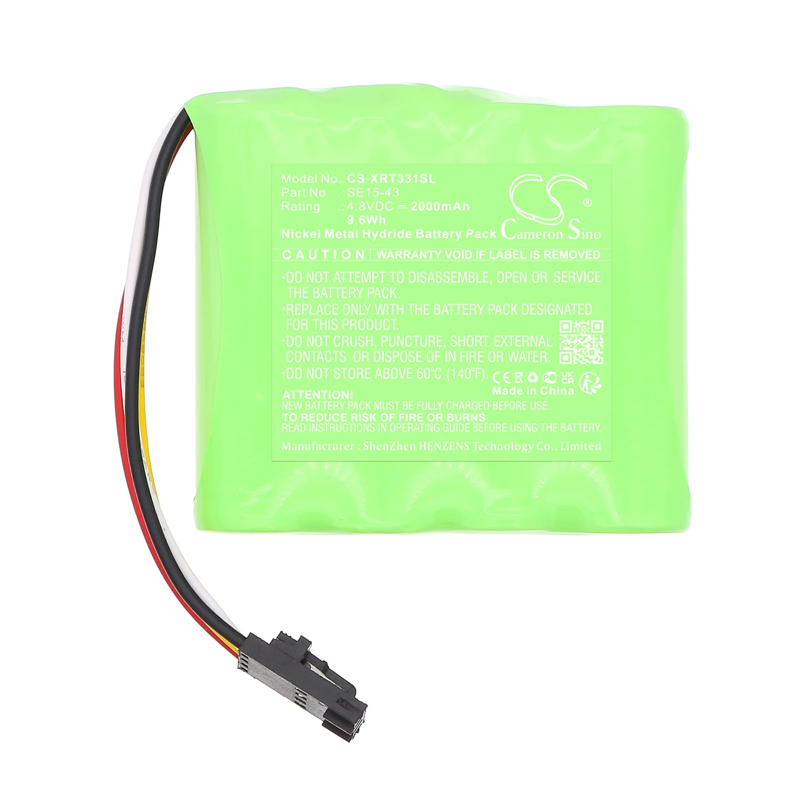 CS-XRT331SL : Battery for X-Rite 331C Densitometer, 341C Densitometer - Replaces X-Rite SE-15-43  Rev C, SE15-43 - Image 3