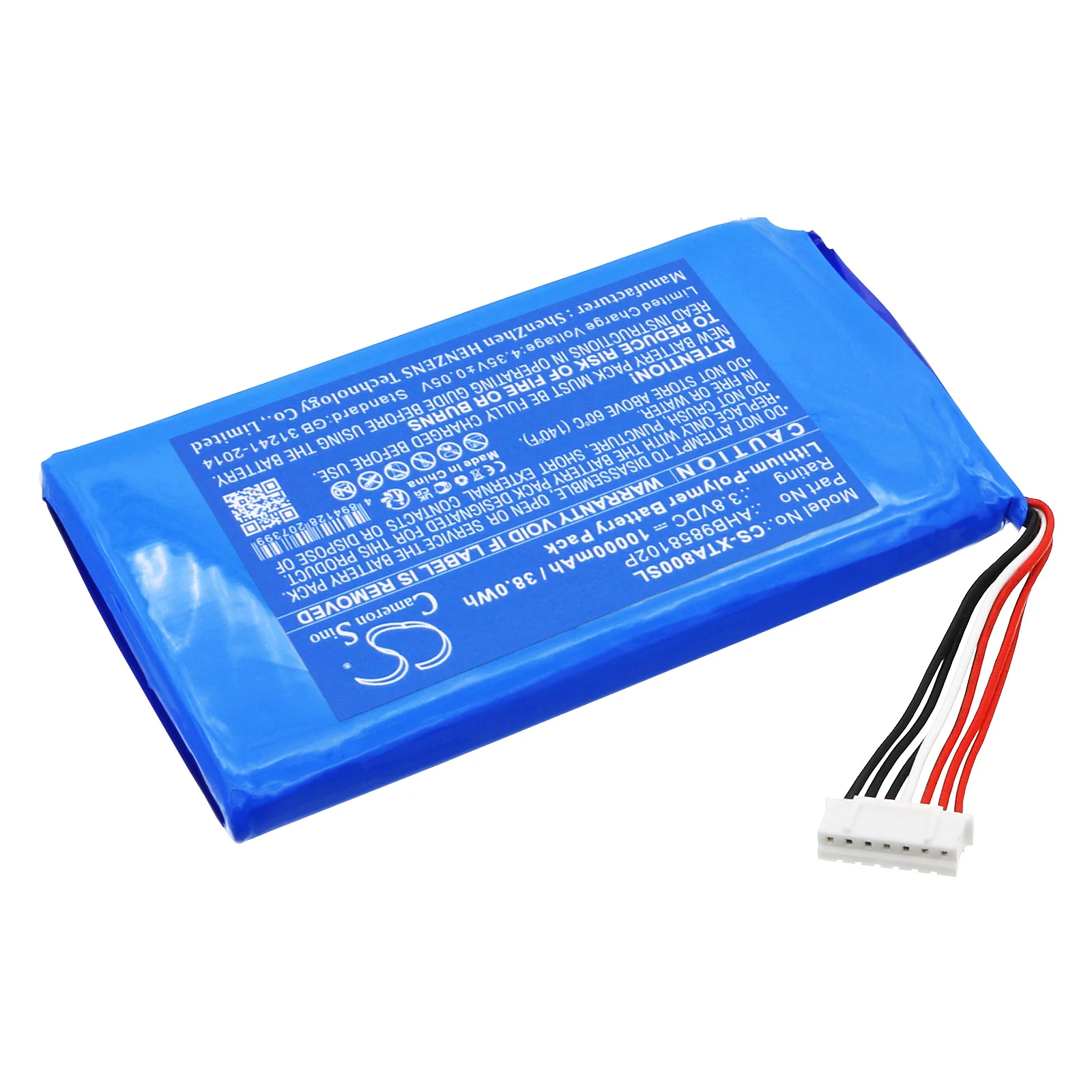 CS-XTA800SL : Battery for XTOOL A80 Pro Full System Car Scan Tools, A80 H6 - Replaces XTOOL AHB9858102P - Image 2