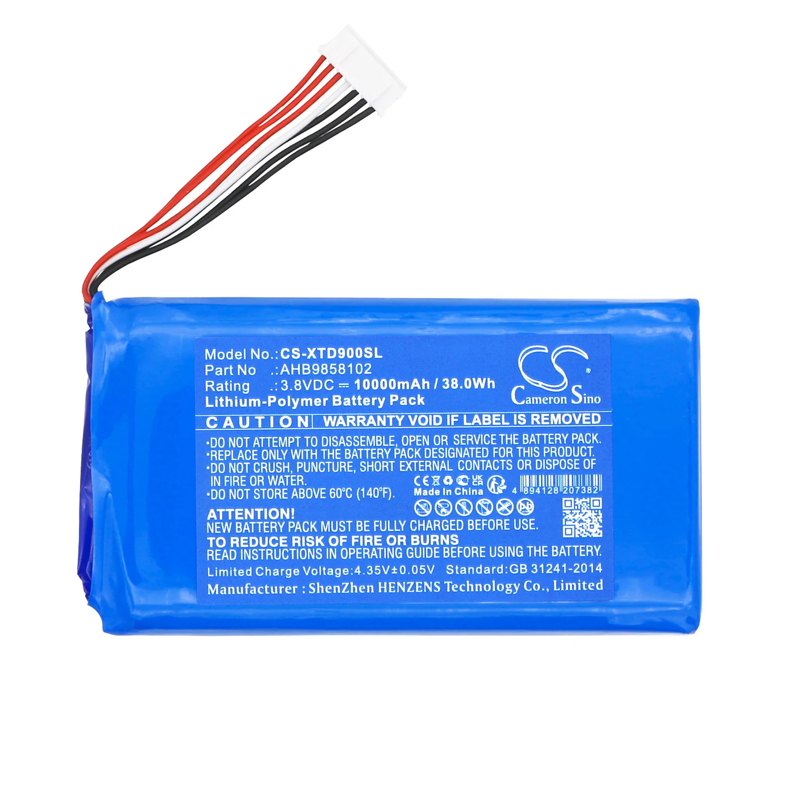 CS-XTD900SL : Battery for XTOOL H6 Pro, H6 Pro Master, H6D Pro Diagnostic Tools and others - Replaces XTOOL AHB9858102 - Image 3