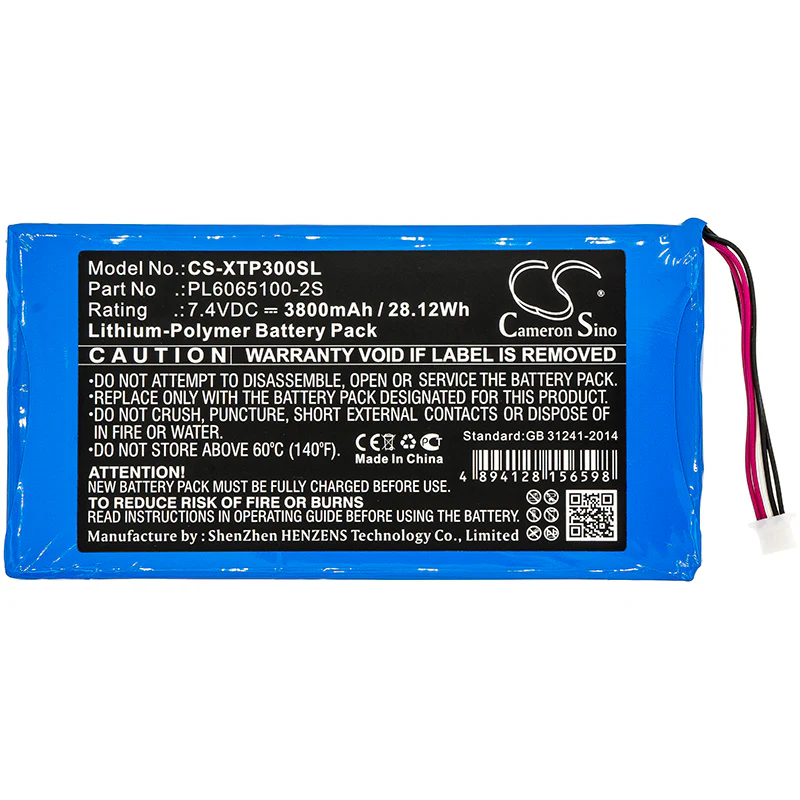 CS-XTP300SL : Battery for XTOOL EZ300 Pro, i80 Pad - Replaces XTOOL PL6065100-2S - Image 3