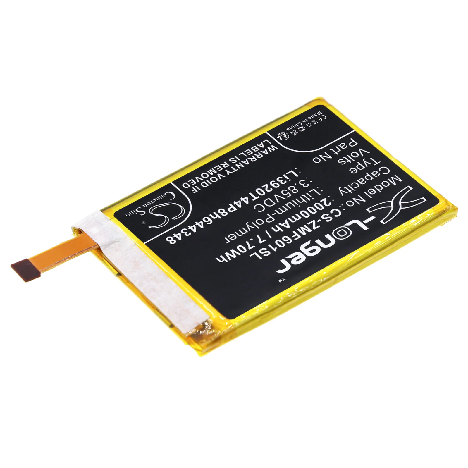 CS-ZMF601SL : Battery for ZTE Pocket WiFi 601ZT, Pocket WiFi 801ZT - Replaces ZTE Li3920T44P8h644348 - Image 4
