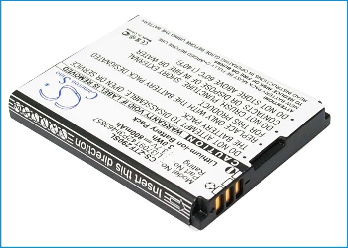 CS-ZTF290SL : Battery for T-Mobile Vairy Touch 2, Vairy Touch II - Replaces T-Mobile Li3709T42P3h463657, Li3708T42P3h463657 - Image 2