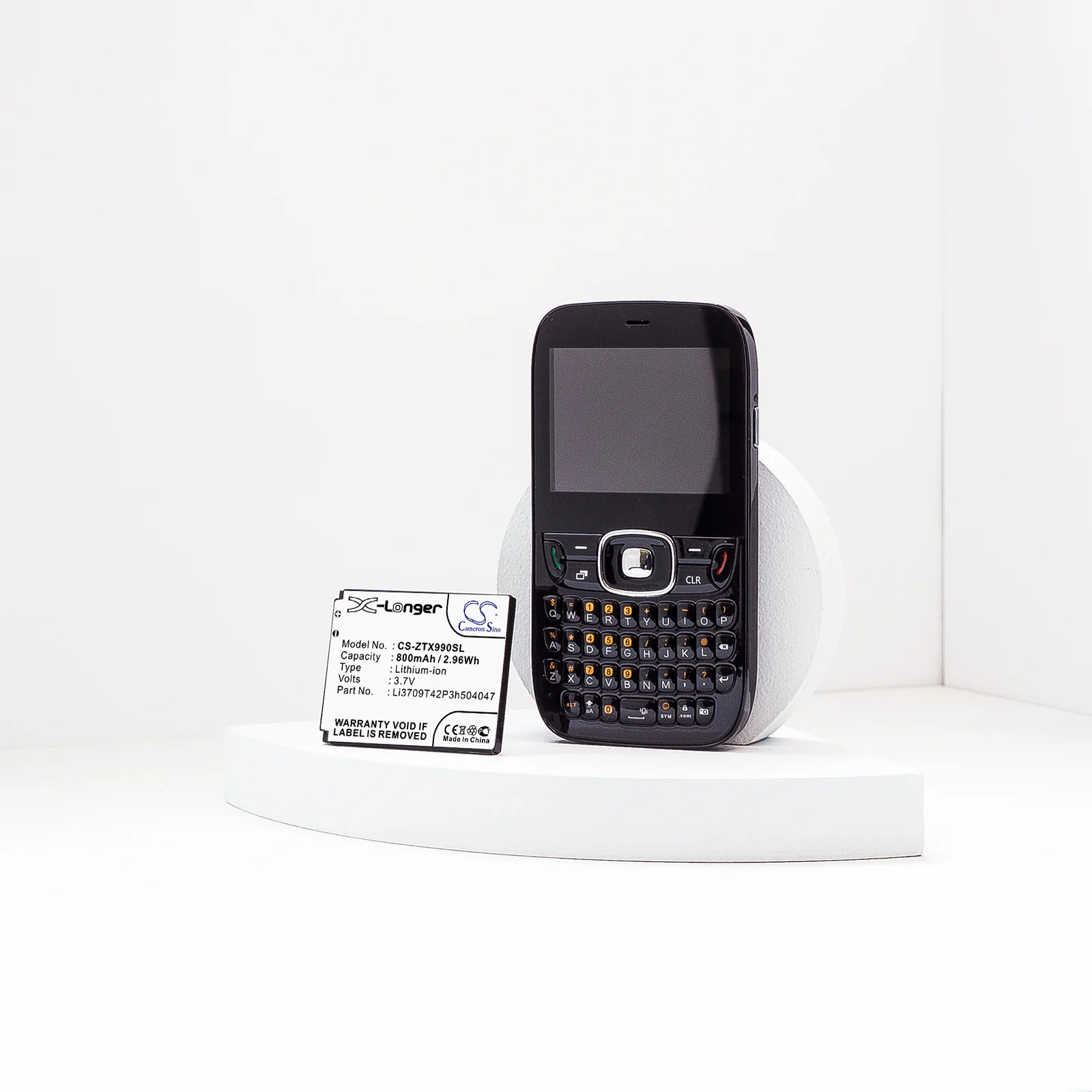 CS-ZTX990SL : Battery for T-Mobile Beat, Vibe E200 - Replaces T-Mobile Li3709T42P3h504047-H, Li3709T42P3h504047 - Image 6