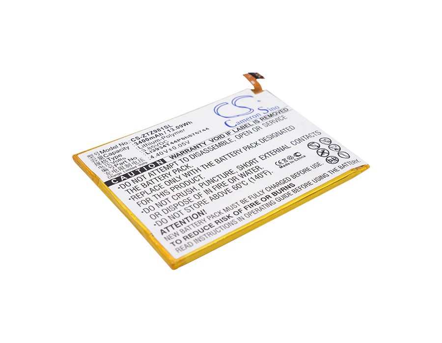 CS-ZTZ981SL : Battery for Cricket Grand X Max 2 - Replaces ZTE Li3934T44P8h876744, Li3934T44PH8H876744