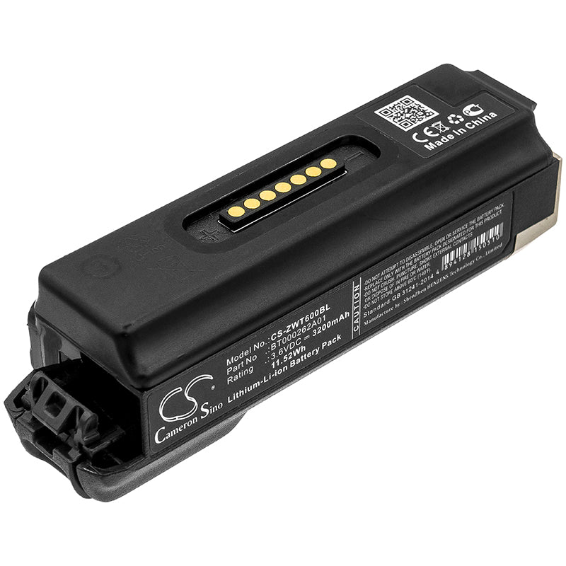 CS-ZWT600BL : Battery for Zebra WT6000, WT60A0, WT6300 and others - Replaces Zebra BT000262A01, BTRY-NWTRS-33MA-01, BTRY-NWTRS-33MA-02 - Image 3