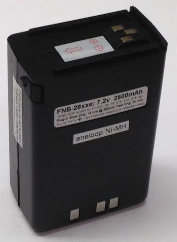 FNB-26xxe : 7.2v 2550mAh Eneloop Pro battery for Yaesu FT-530