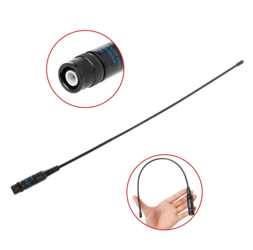 RH771 : High-Gain Antenna for YAESU, VERTEX, KENWOOD, ICOM, ALINCO etc.  (BNC connector)
