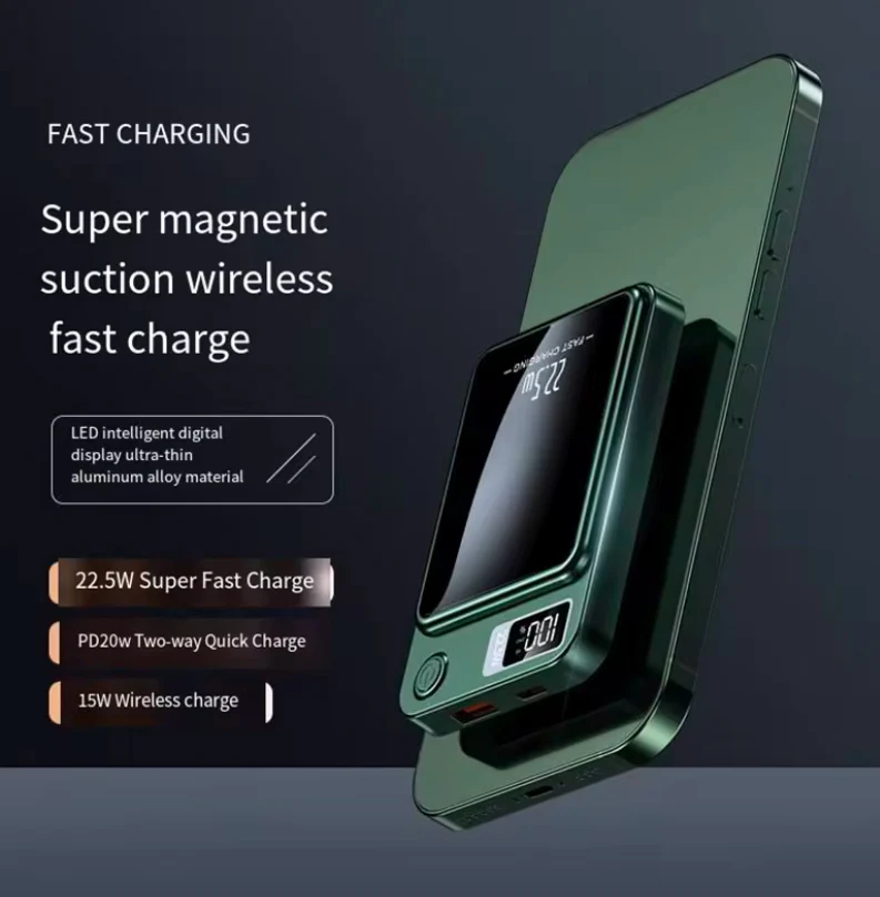 PB-5000-Qi : Magnetic Wireless Power Bank 5000mAh - Image 3